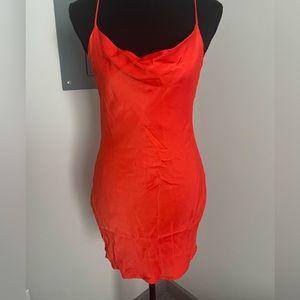 Zara orange dress, size xs